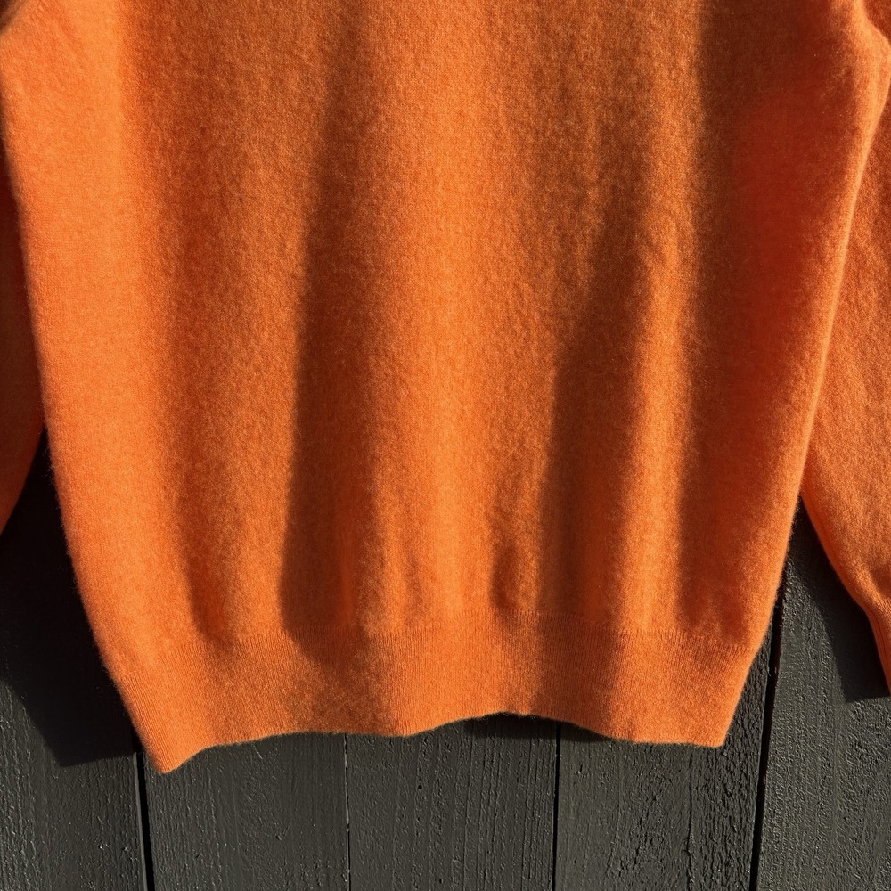 NAADAM Cashmere Crewneck Sweater XL Minimalist Heritage Long Sl Capsule Pumpkin - Picture 4 of 9
